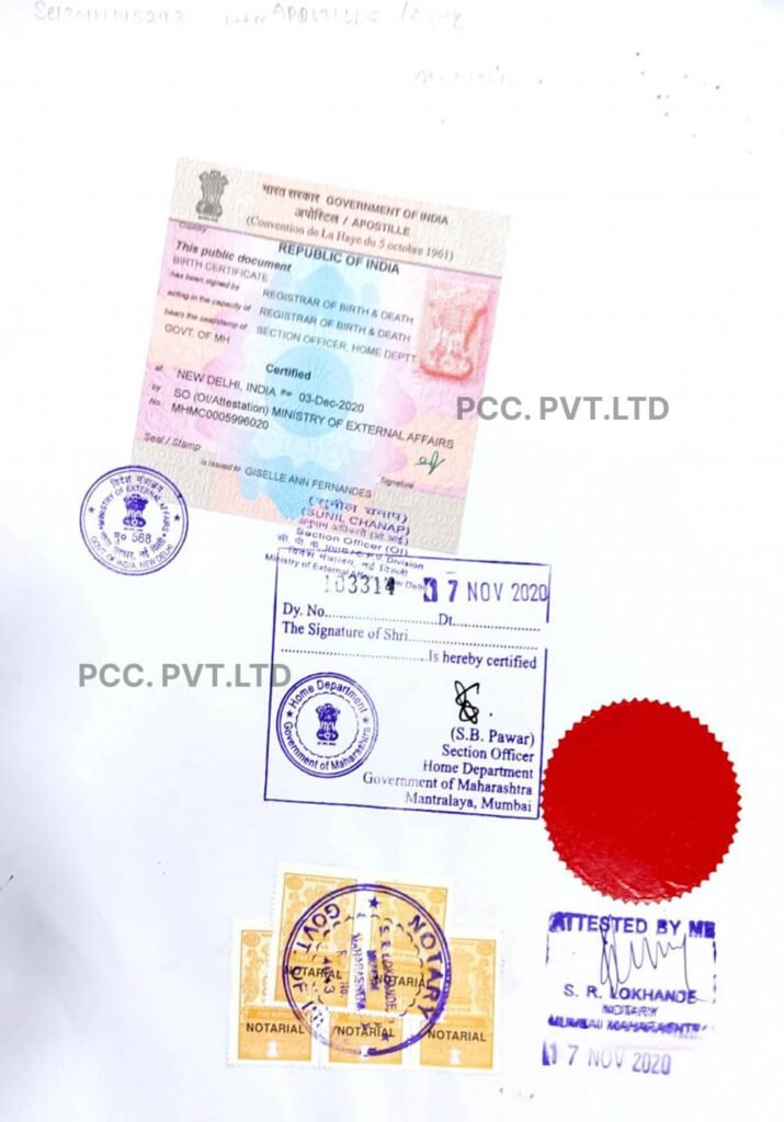 Apostille services in Bangalore