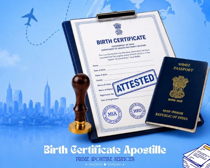 Birth certificate apostille services in India