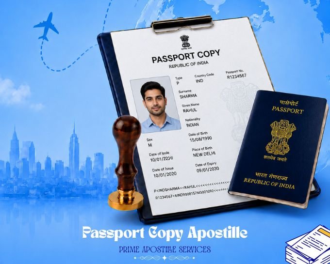 Passport copy apostille in India