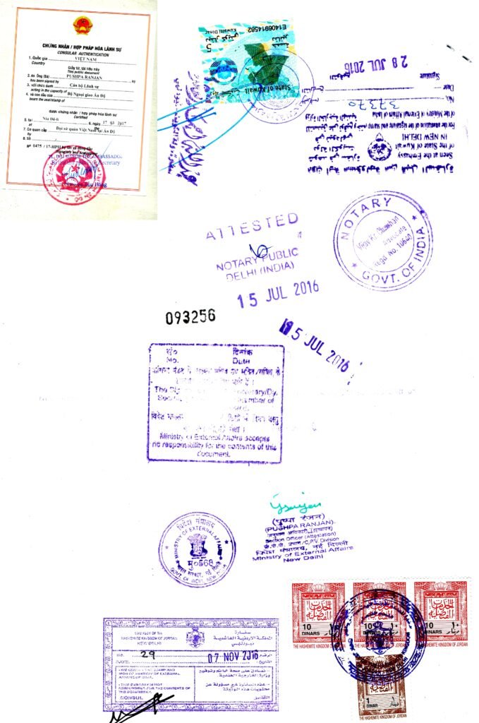 Philippines Embassy stamp