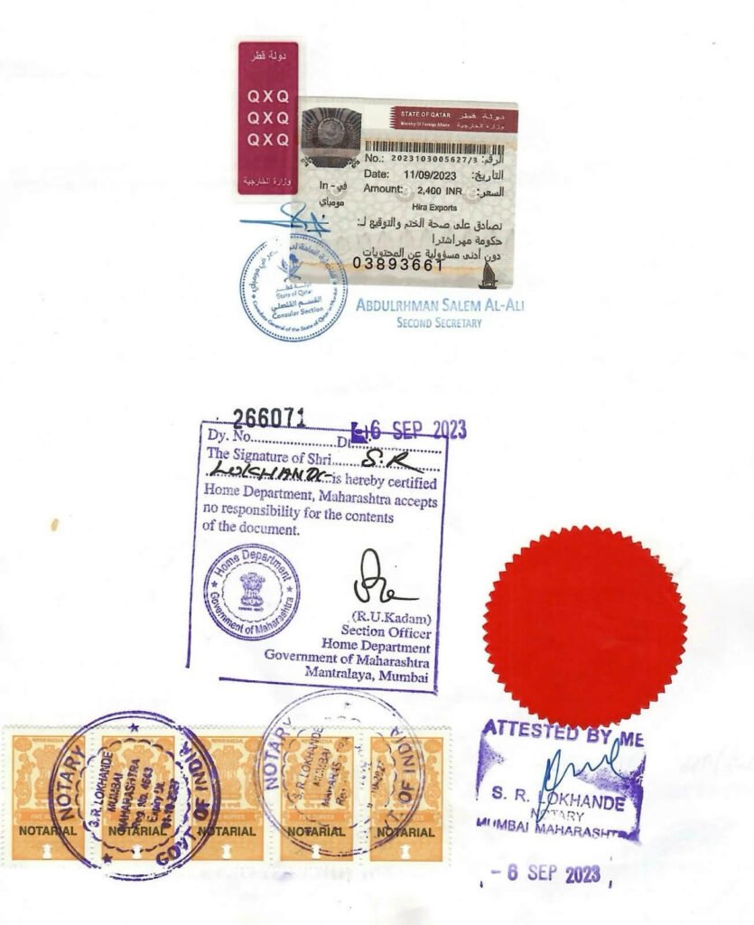 Qatar Embassy Attestation