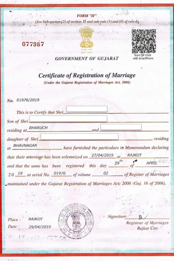 marriage certificate apostille