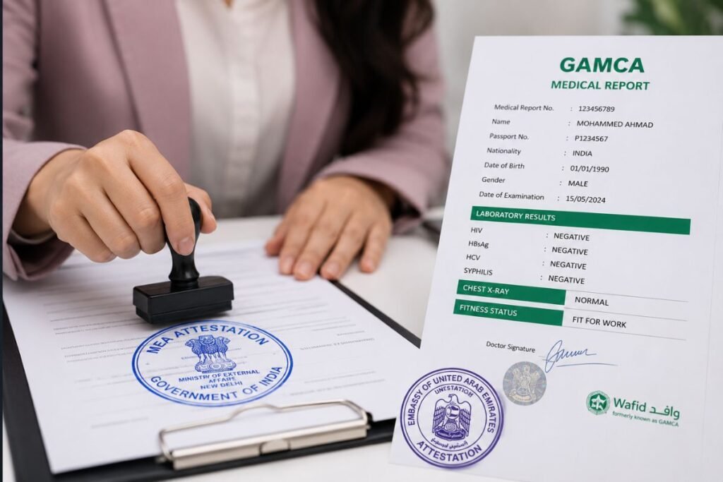 GAMCA Medical Report Attestation in India