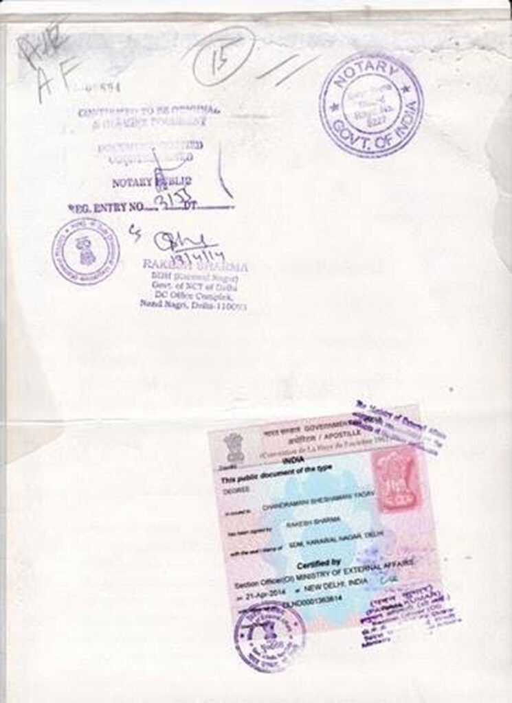 GST certificate apostille services